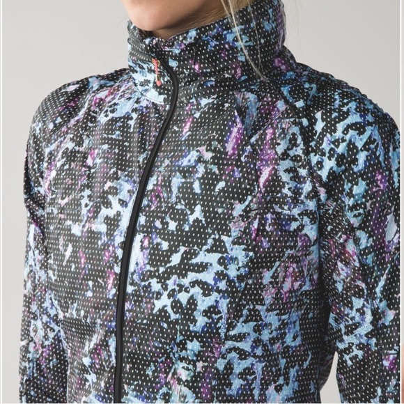 Lululemon Back Pack It Jacket‎ Floral Sport Tranquil Blue Multi Size 2 - Picture 3 of 13